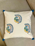 Peacock Print Pure Cotton Cushion Cover