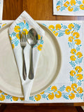 Gift Set - Yellow Daisy Table Mats and Napkins