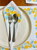 Gift Set - Yellow Daisy Table Mats and Napkins