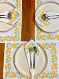 Gift Set - Yellow Daisy Table Mats and Napkins