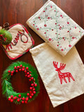 Gift Set - XMas Criss Cross Table Cloth